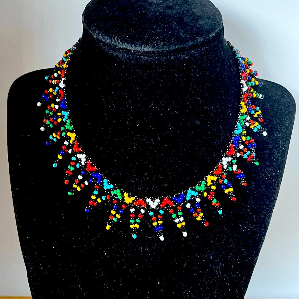 Beautiful Tribal Hand-beaded Necklace